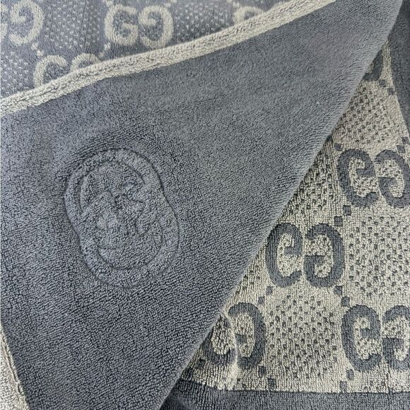 Gucci Gg Jumbo Jacquard Cotton Beach Towel Blanket - Picture 5 of 12